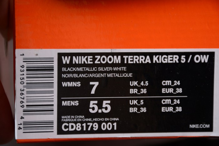 nike zoom terra kiger 5 fw black - cd8179-001