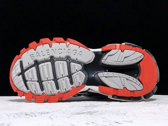 balen sneaker tess.s.gomma 4.0 grey red 570391 w2gn5 1003