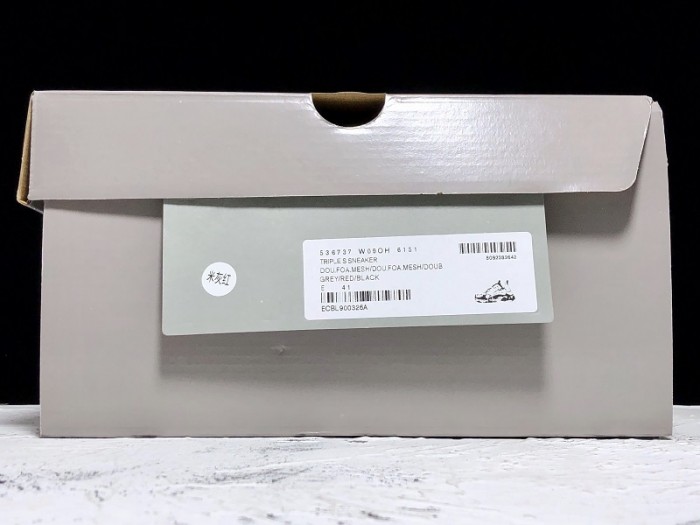 balen triple s trainers clear sole grey glow white 541624 w09oh 1009