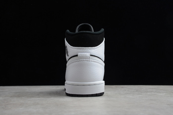 air jordan 1 mid white black 554724-113
