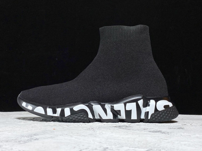 balen speed graffiti trainers black 605972 w05ge 1006