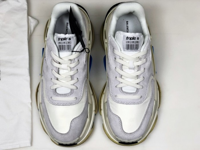 balen triple s white suede 500597 w0971 9000