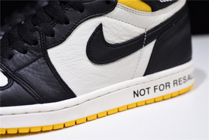 air jordan 1 retro high "not for resale" varsity maize 861428-107