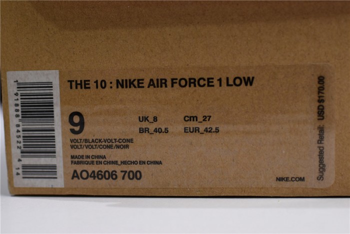 fw nike air force 1 low volt ao4606-700
