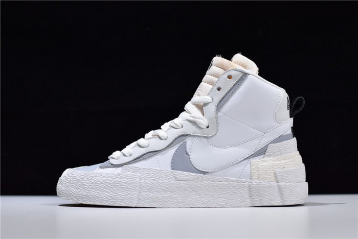 nike blazer mid sacai white grey bv0072-100