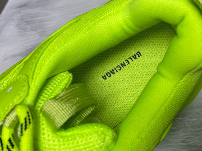 balen triple s trainers clear sole fllo yellow 541624 w09o1 9002