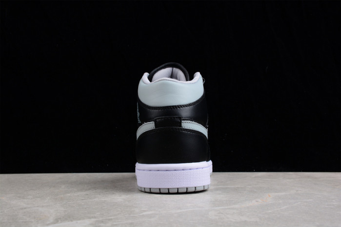 air jordan 1 mid black grey bq6472-007