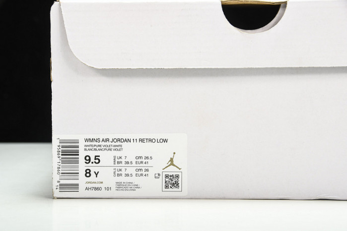 air jordan 11 low "pure violet" ah7860-101