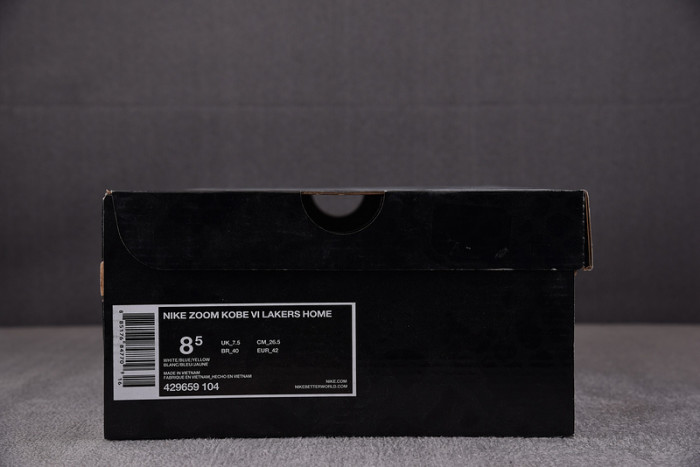 nike kobe 6 lakers home