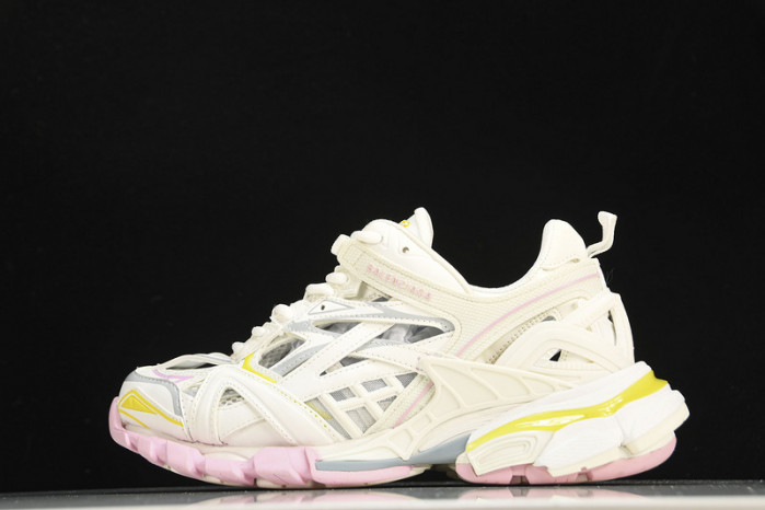 balen track sneaker white yellow
