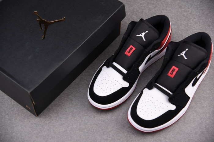 air jordan 1 low black toe 553558-116