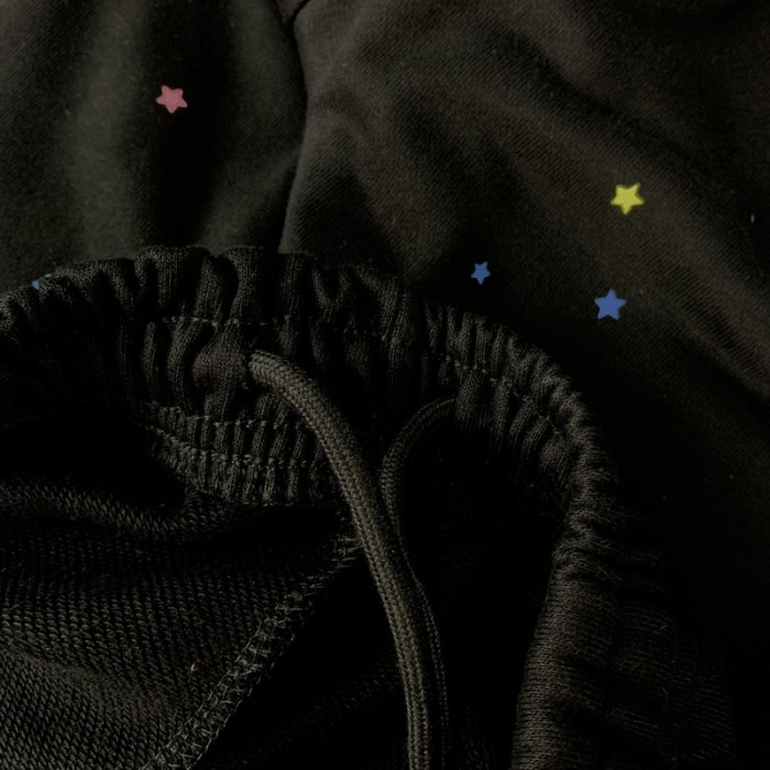 sp5der p*nk sweatpants black