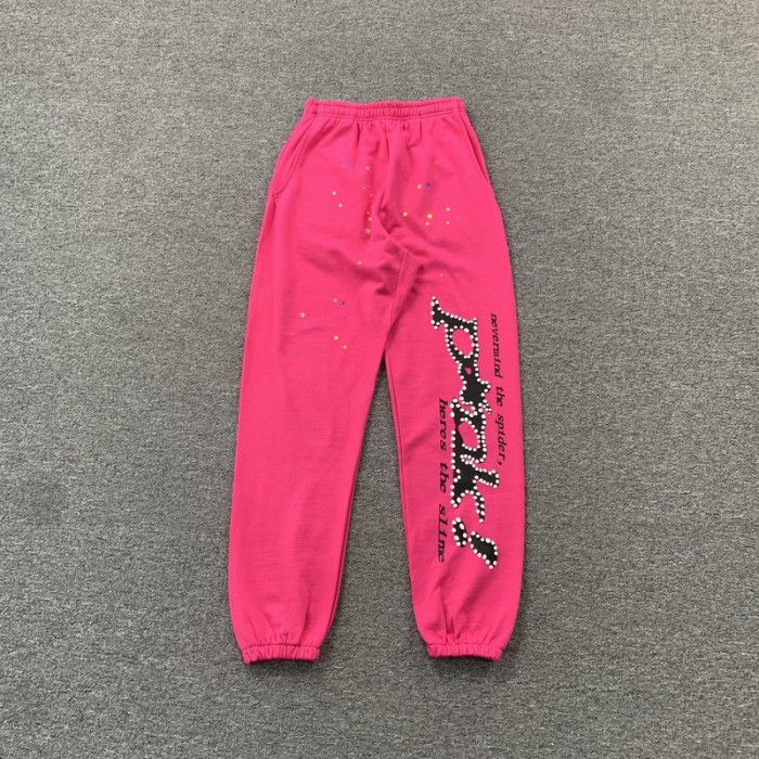sp5der p*nk sweatpants pink