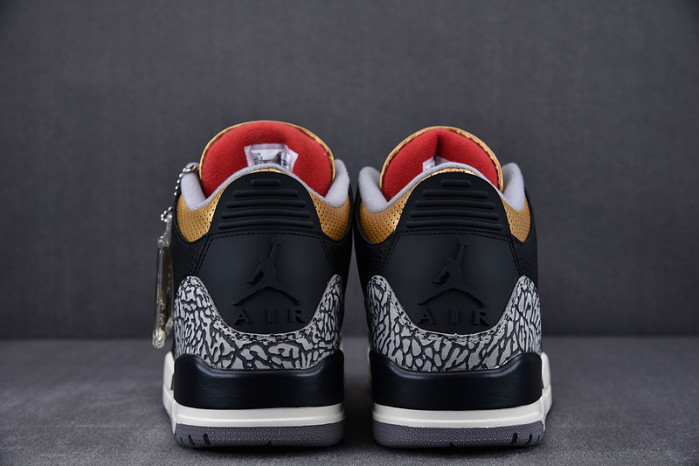 air jordan 3 retro“black gold”