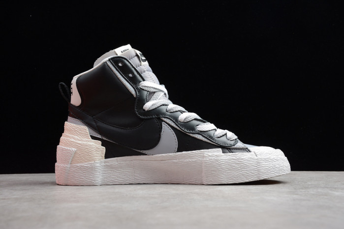 nike blazer mid sacai black grey bv0072-002
