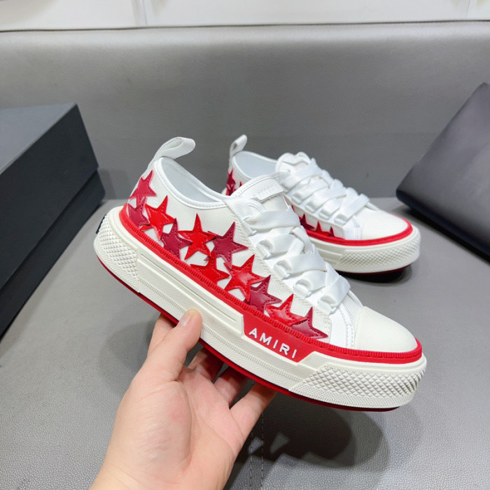 amiri red stars court sneakers