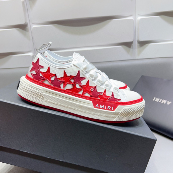 amiri red stars court sneakers