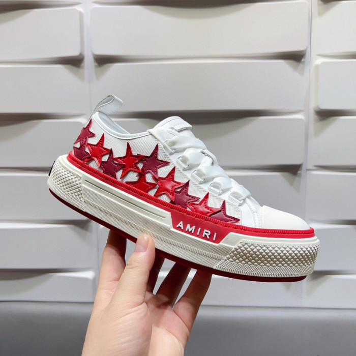 amiri red stars court sneakers