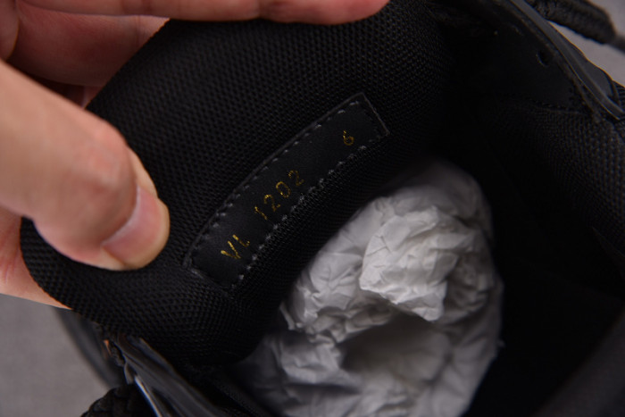 l&v trainer maxi black brown suede