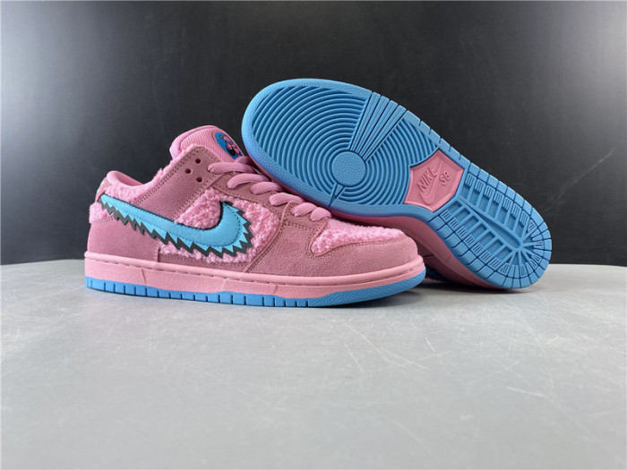 nike sb dunk low grateful dead x pink bear cj5378-600