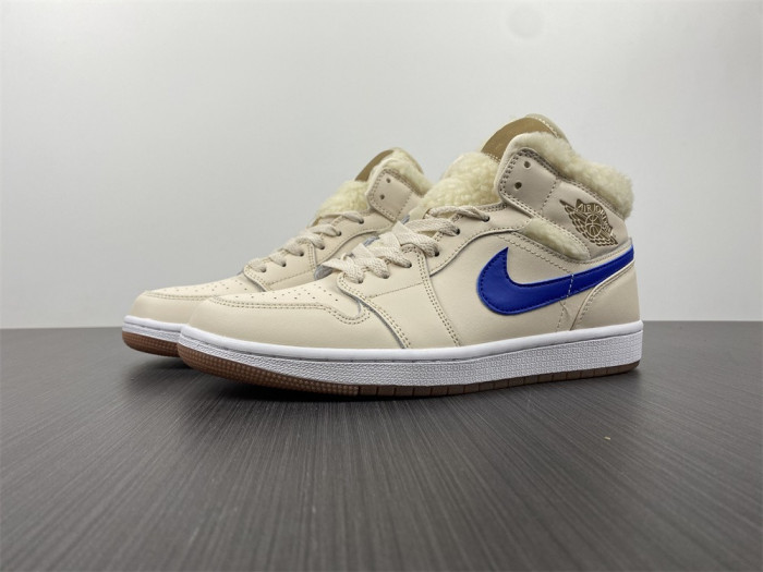 jordan 1 mid fleece pearl white do2207-264