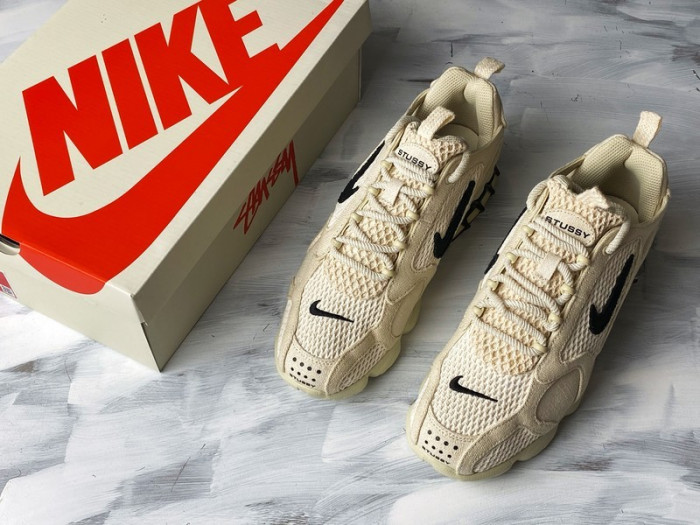 nike air zoom spiridon cage 2 stussy fossil cq5486-200