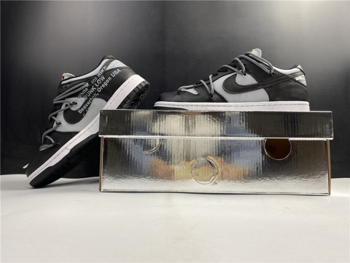 fw x nike dunk low black and grey ct0856-007