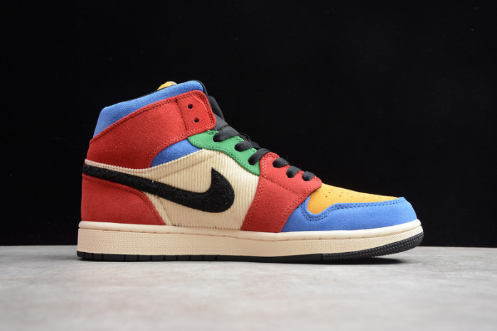 air jordan 1 mid se fearless blue the great cu2805-100