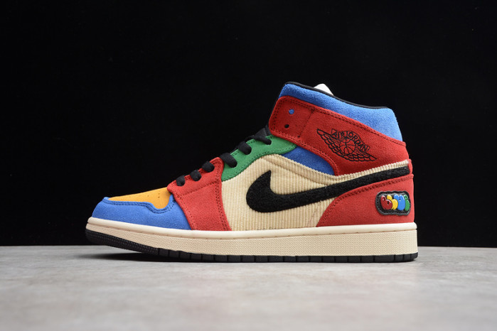 air jordan 1 mid se fearless blue the great cu2805-100