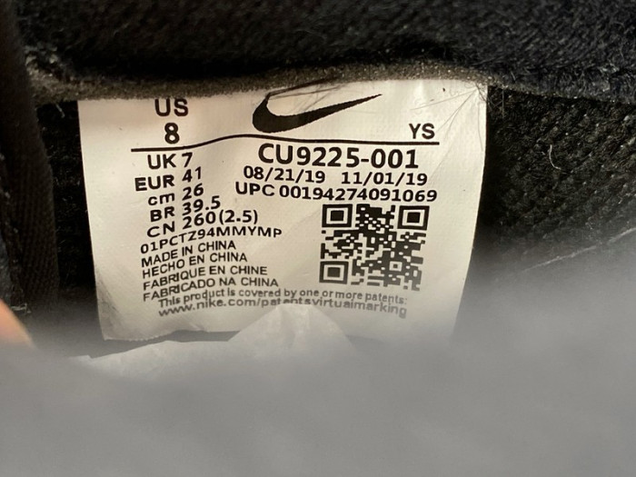 nike air force 1 low S*p*e black cu9225-001