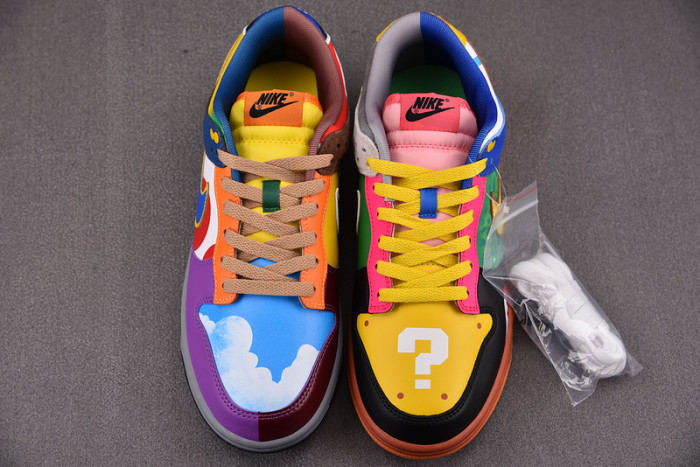 nike dunk low "what the S*per mario"