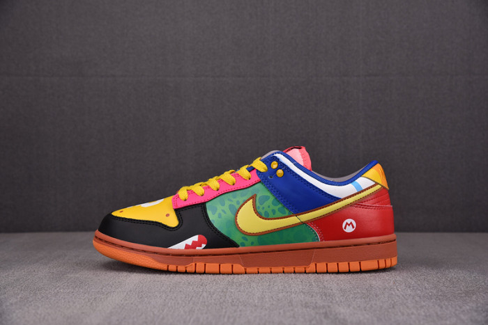 nike dunk low "what the S*per mario"