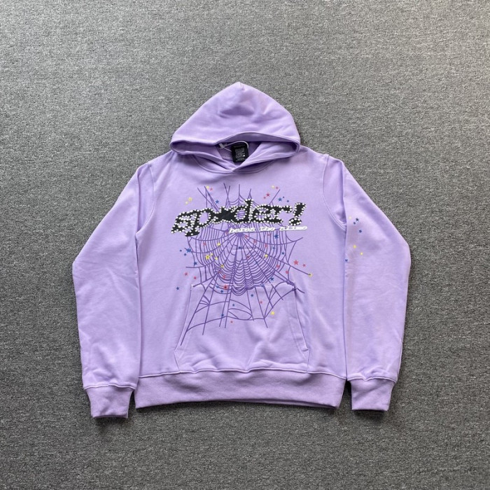 sp5der acai hoodie purple