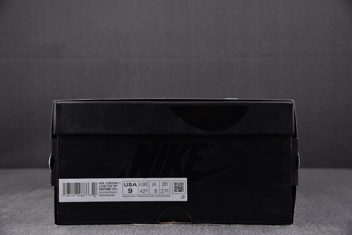 travis scott x air jordan 1 low black phantom dm7866-001