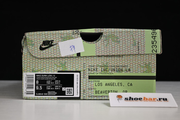 union la x dunk low - nike - dj9649-500