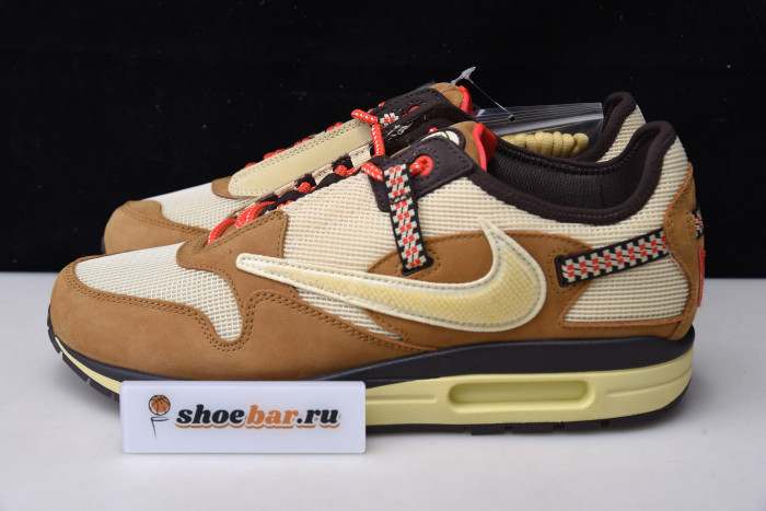 travis scott x nike air max 1 wheat do9392-701