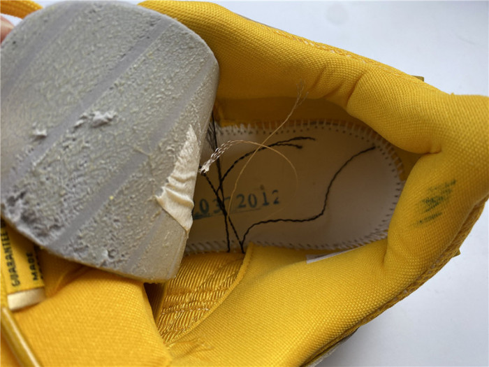 fw x nike air rubber dunk “university gold” cu6015-700