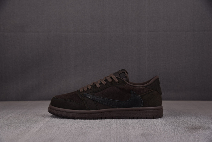 Kids Jordan 1 Retro Low OG SP Travis Scott Velvet Brown DO5442-202