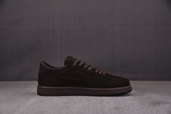 Kids Jordan 1 Retro Low OG SP Travis Scott Velvet Brown DO5442-202