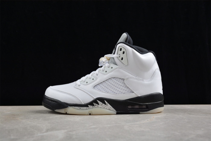 air jordan 5 retro ''white black'' dd0587-110