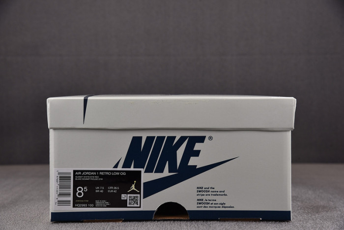 Jordan 1 Retro Low OG Howard University HQ2993-100