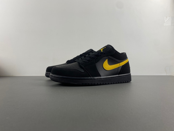 air jordan 1 low ''black university gold'' 553558-071