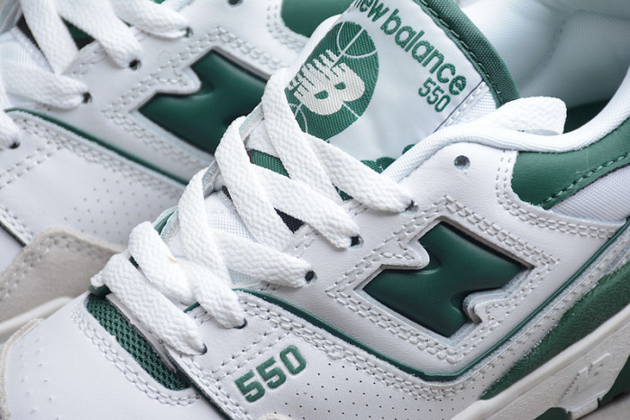 new balance 550 white green
