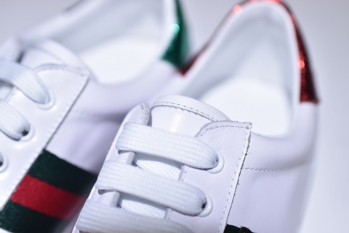 gu ace embroidered low-top sneaker with tiger mens