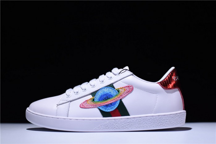 gu ace embroidered low-top sneaker with ufo womens