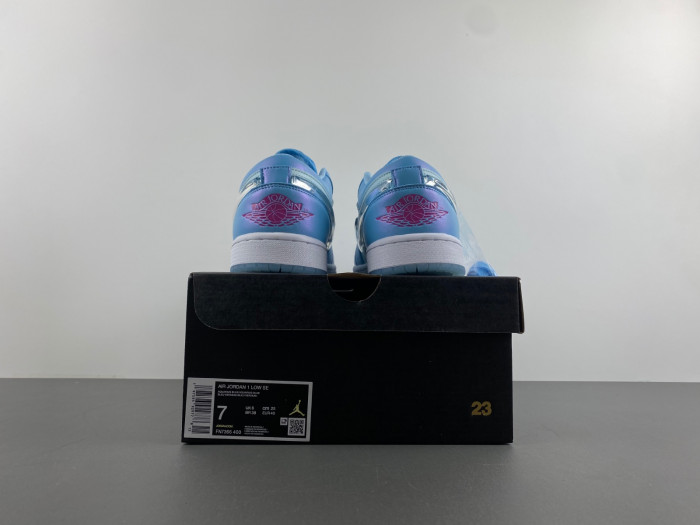 jordan 1 low se aquarius blue (gs) kids fn7366-400