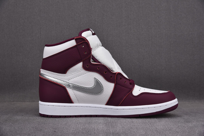 jordan 1 retro high og bordeaux - 555088-611