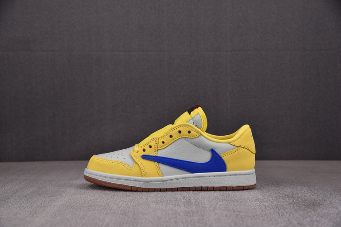travis scott x air jordan 1 low og “canary” dz4137-700