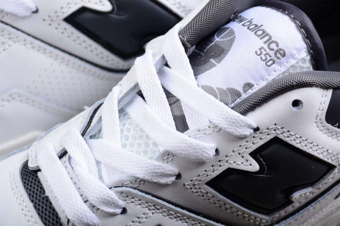 new balance 550 white grey dark grey