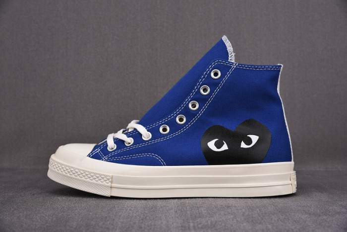converse chuck taylor all-star 70 hi comme des garcons play blue